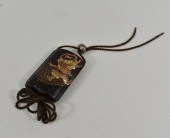 JAPANESE GILT AND BLACK LACQUE