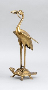 JAPANESE GILT BRONZE FIGURE OF