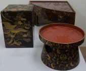 JAPANESE GILT DECORATED LACQUE