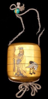 Japanese Gilt Lacquer Five-Par