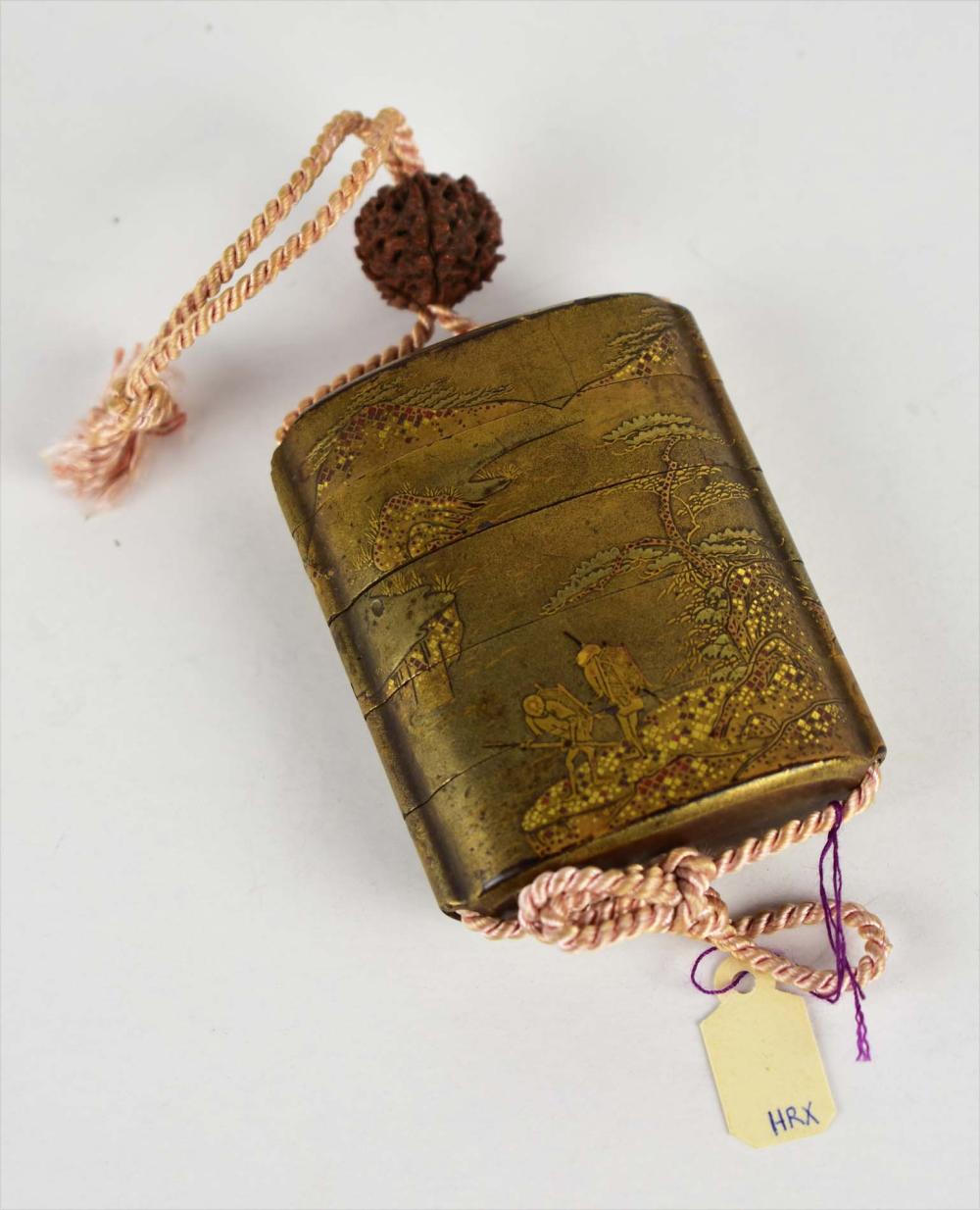 JAPANESE GILT LACQUER FOUR-CASE