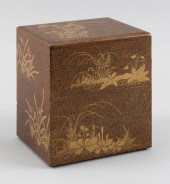 JAPANESE GILT LACQUER FOUR-TIE