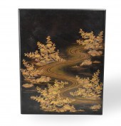 JAPANESE GILT LACQUERED BOX IN