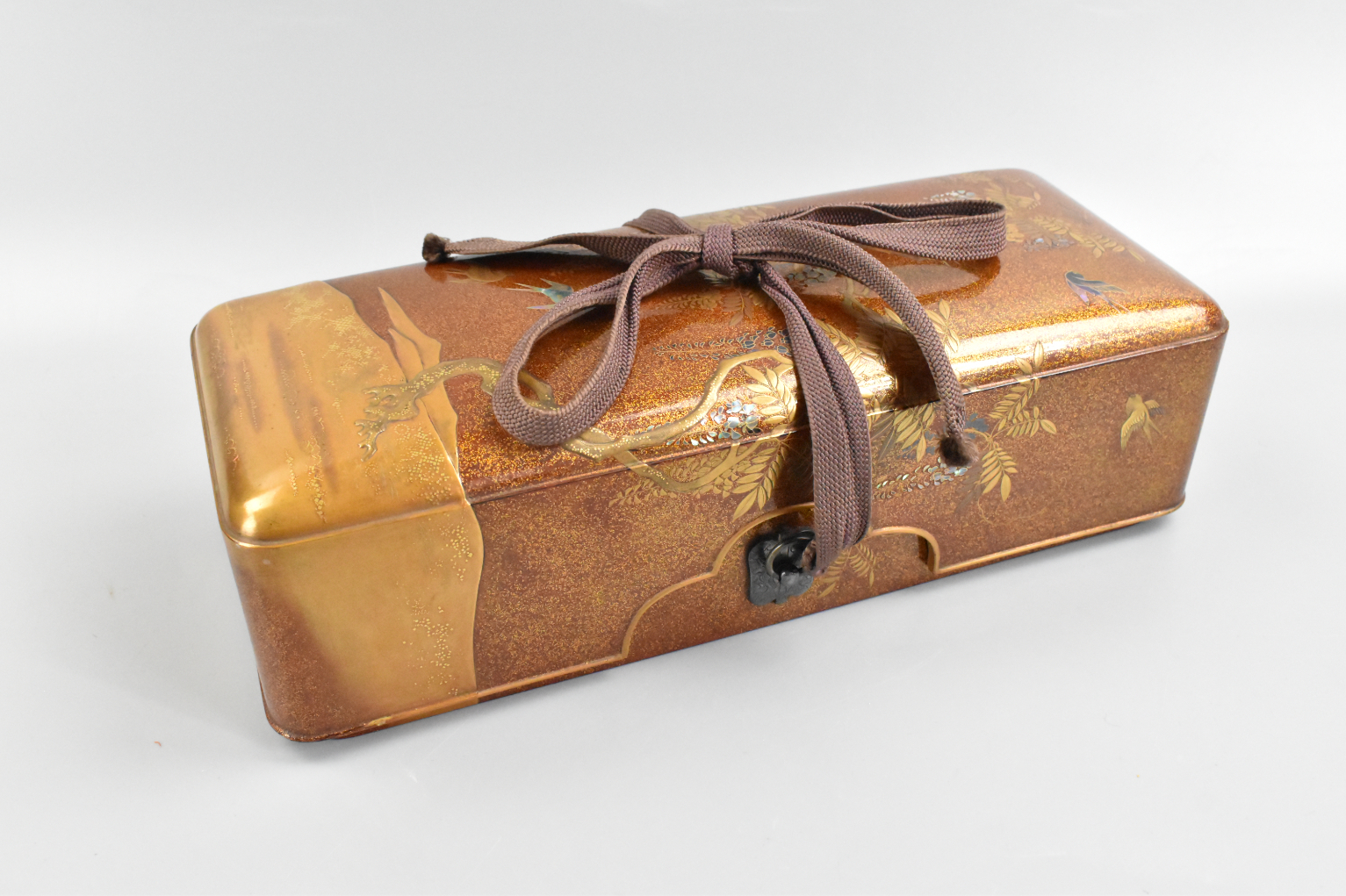 JAPANESE GILT LACQUERED BOX