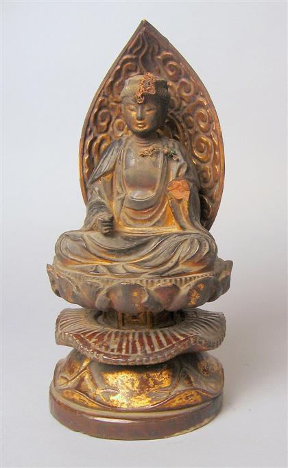 Japanese gilt-wood amida