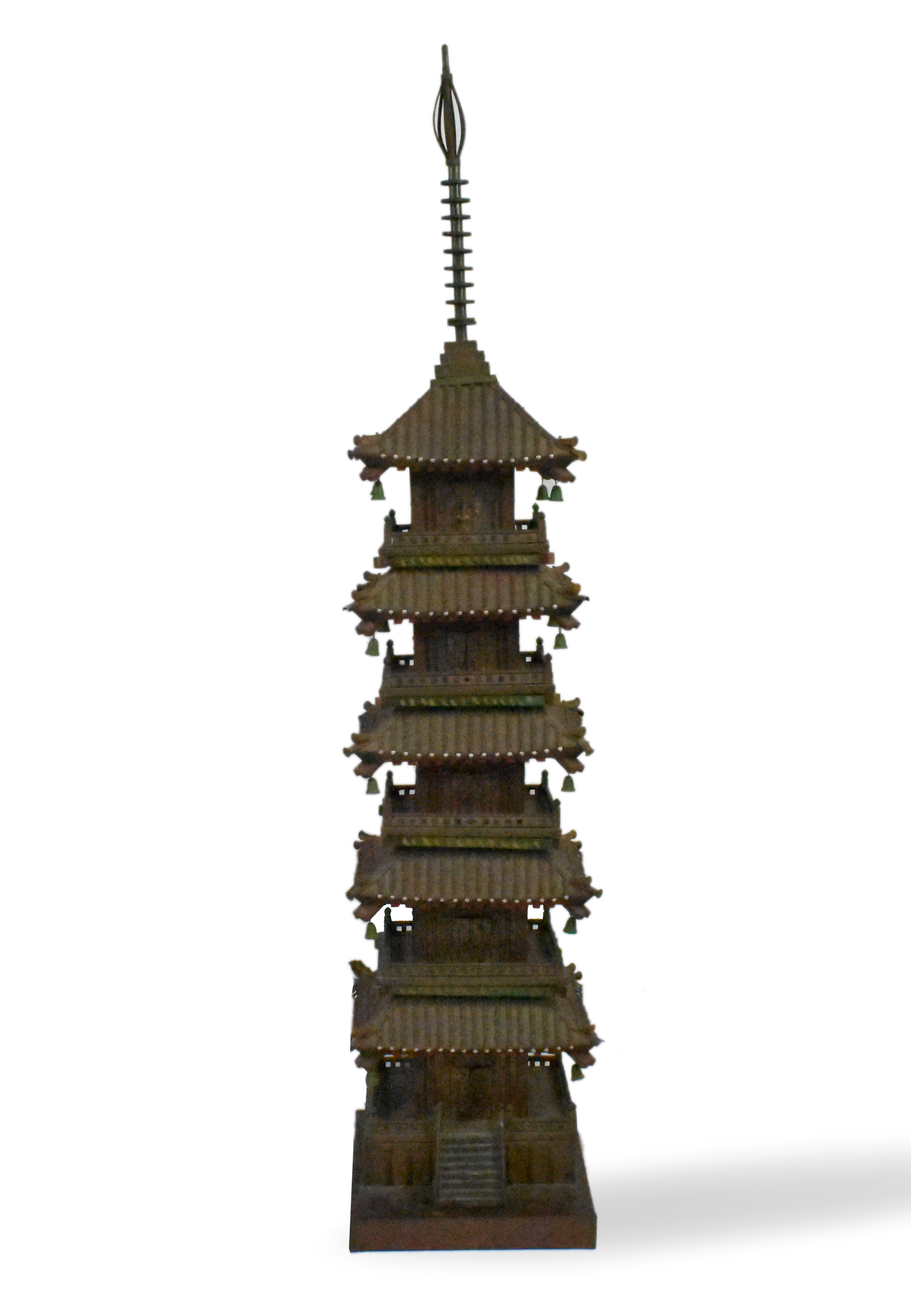 JAPANESE GILT WOOD PAGODA, MEIJI