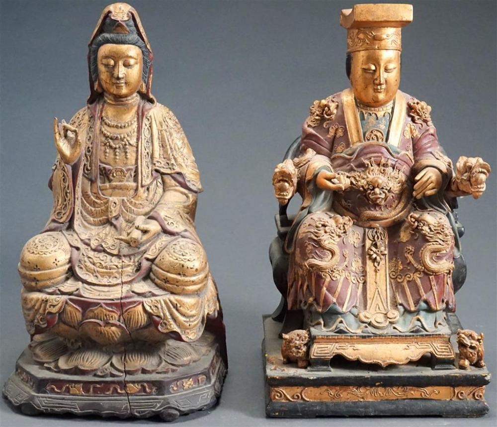 JAPANESE GILTWOOD FIGURE OF