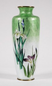 JAPANESE GINBARI CLOISONNE FLO