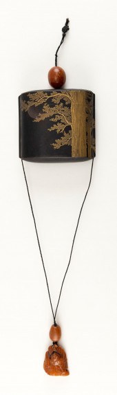 JAPANESE GOLD AND BLACK LACQUE