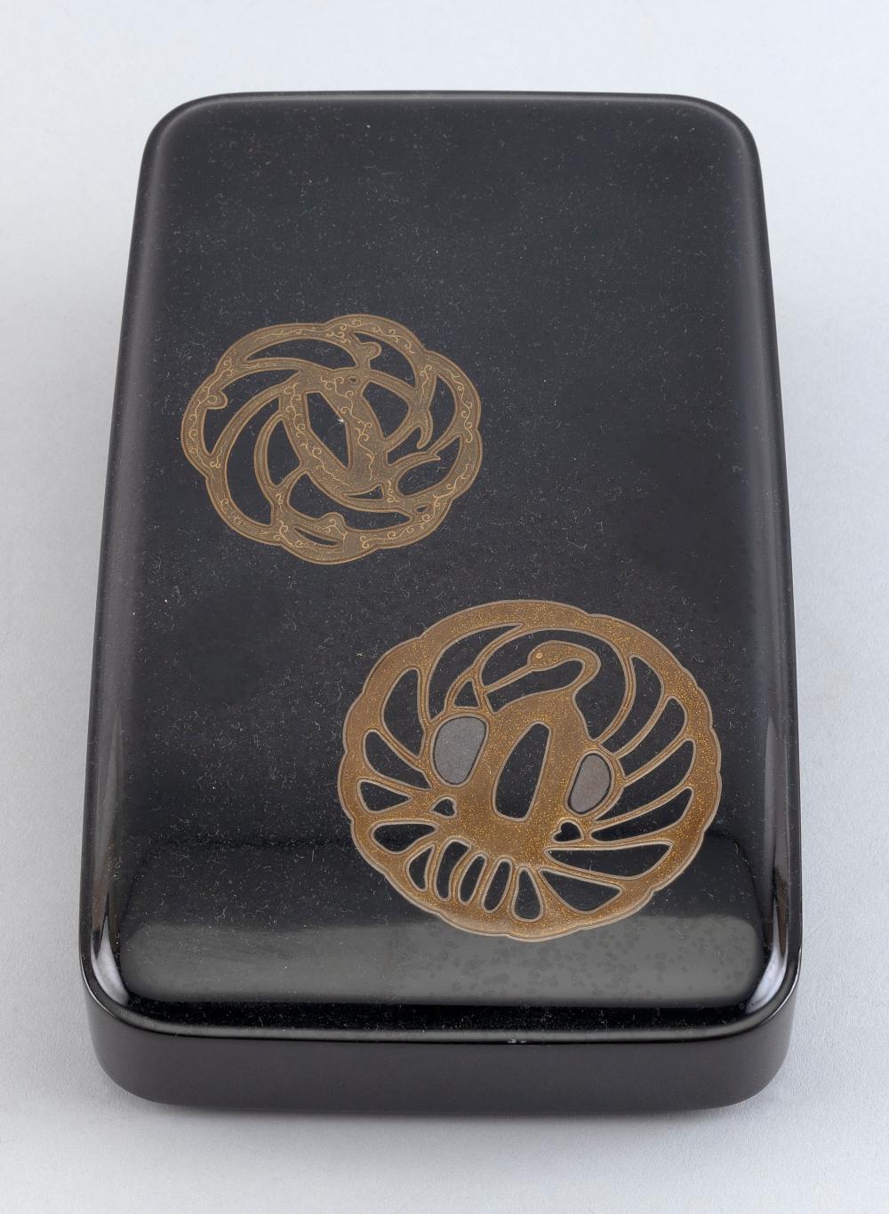 JAPANESE GOLD AND BLACK LACQUER