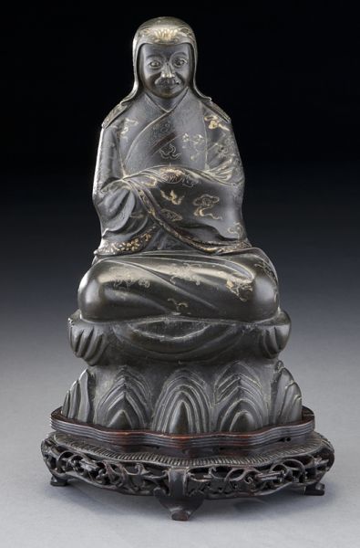 Japanese gold inlaid bronze