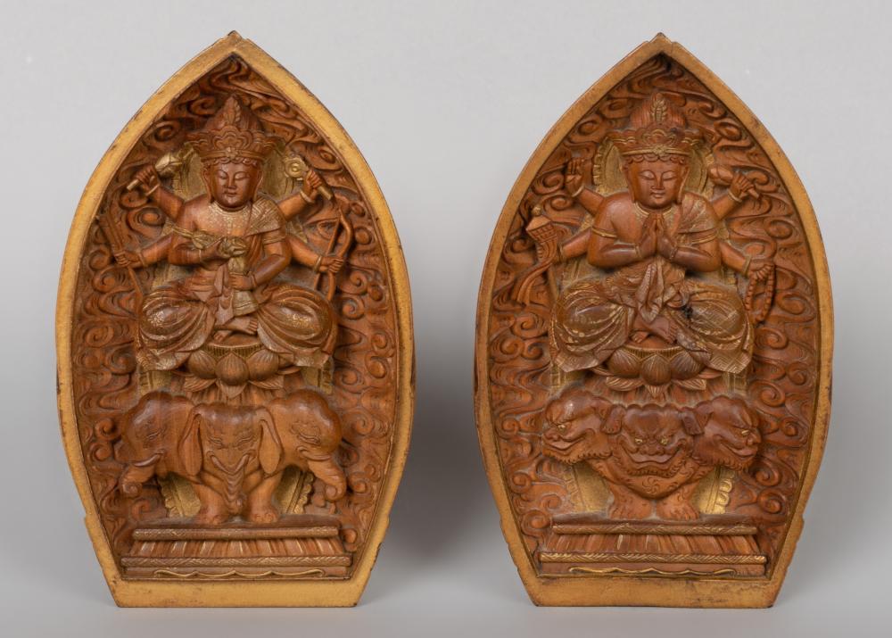 JAPANESE GOLD LACQUER AND CARVED