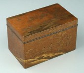 Japanese gold lacquer box, rec