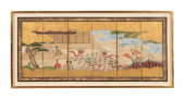 JAPANESE GOLD LEAF FOLDING SCR