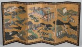JAPANESE GOLD LEAF SCREEN, EDO