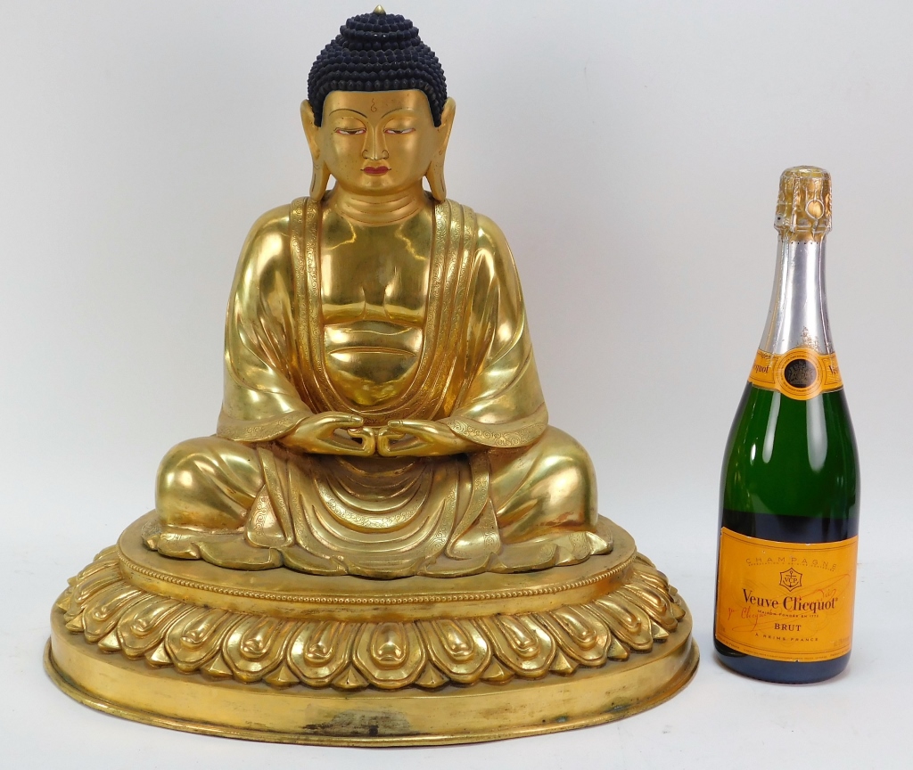 JAPANESE GREAT KAMAKURA GILT BRONZE