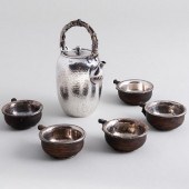 JAPANESE HAMMERED SILVER SAKE