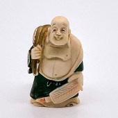 JAPANESE HAND CARVED BONE HOTE
