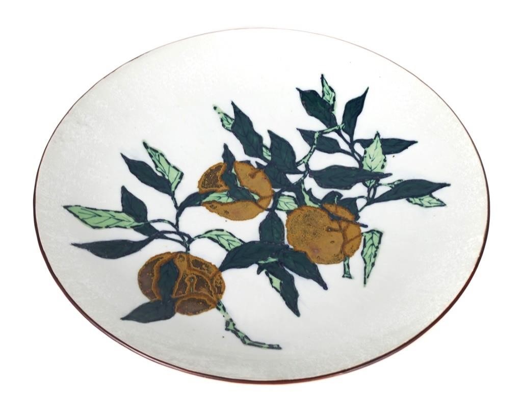 JAPANESE HAND ENAMELED CHARGER,