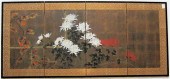JAPANESE HAND PAINTED FOLDING
