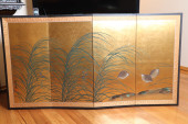 JAPANESE HAND PAINTED GOLD LEA