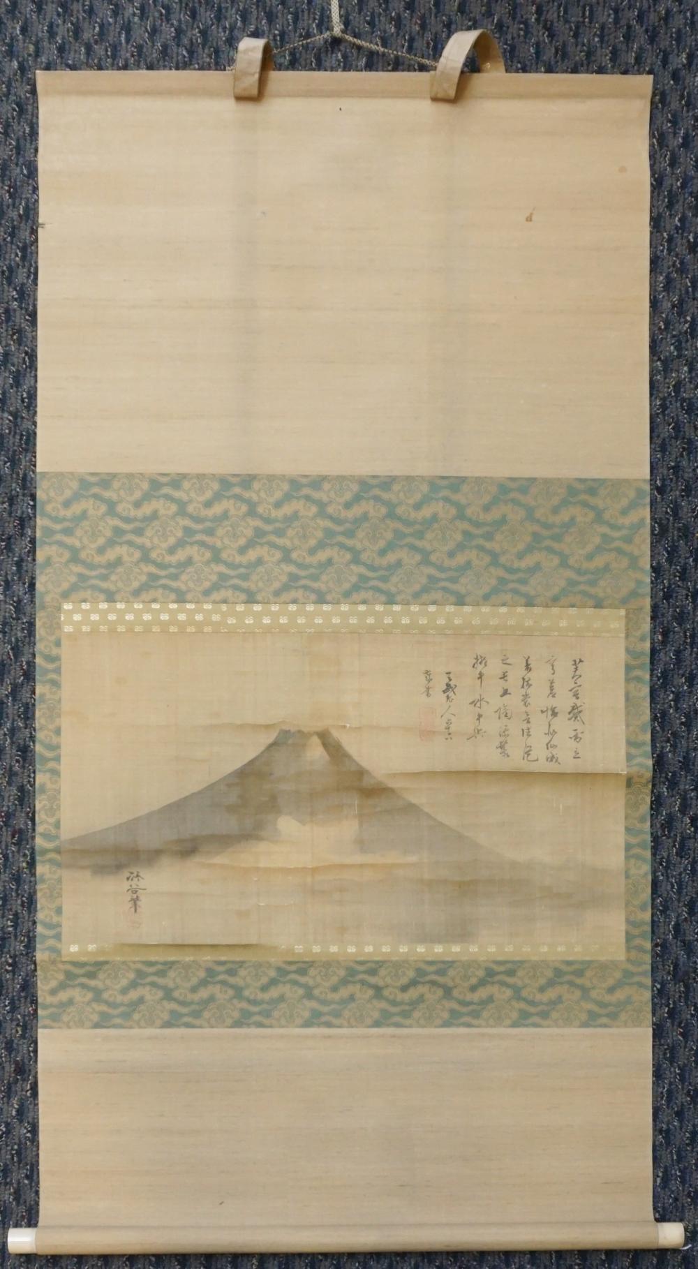 JAPANESE HANGING SCROLL OF MT.