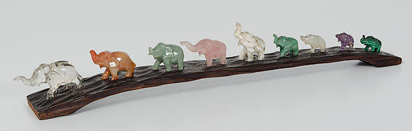 Japanese Hardstone Elephant
