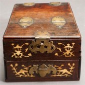 JAPANESE HARDWOOD AND BRASS MO