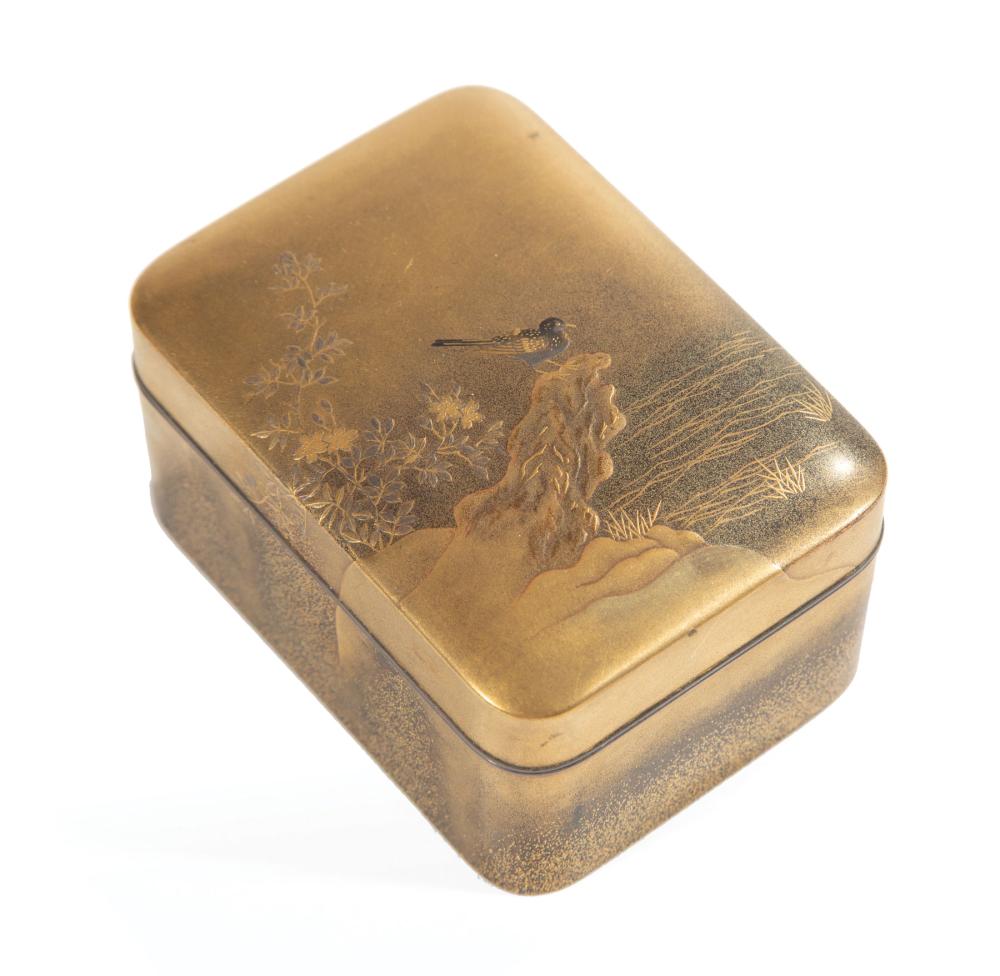 JAPANESE HIRAMAKI-E LACQUER BOXFine