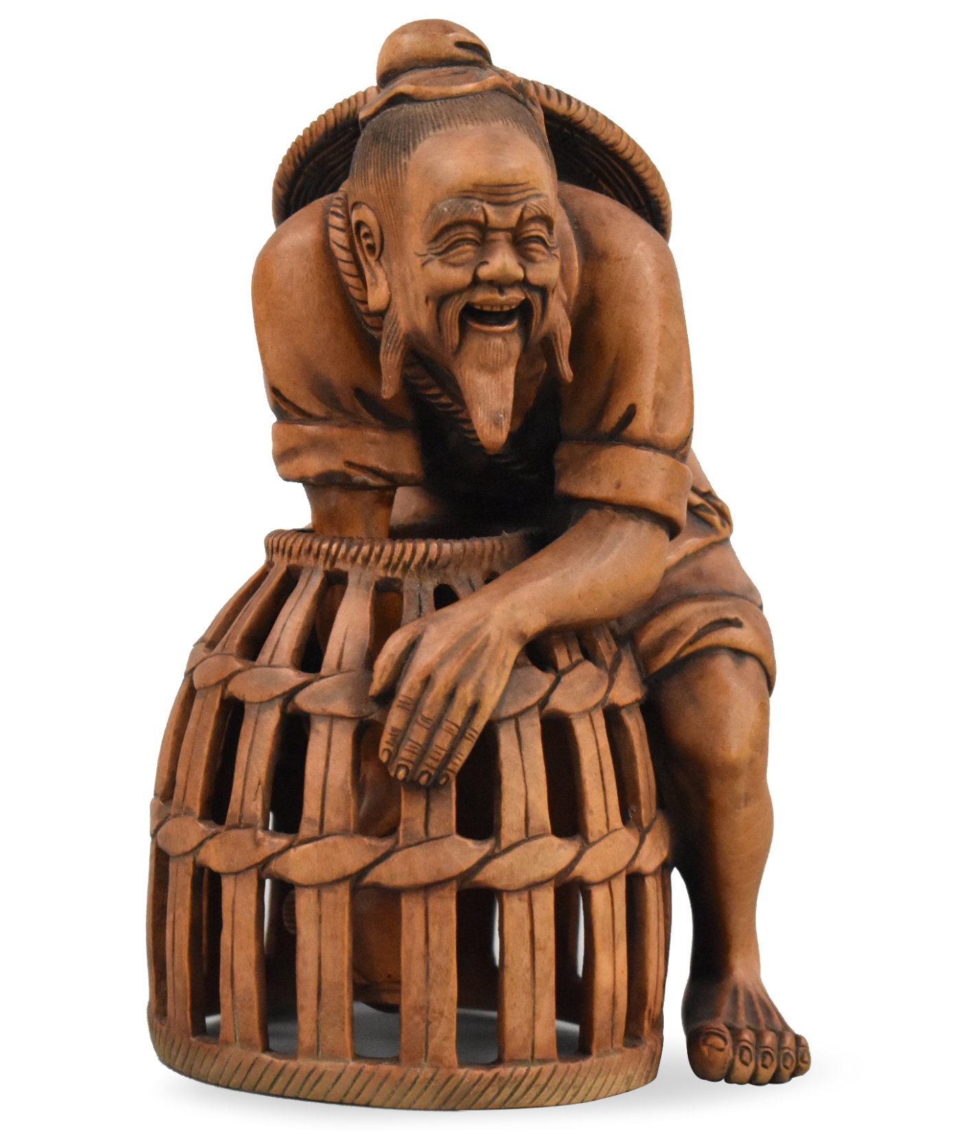 JAPANESE HUANGYANG WOOD CARVED