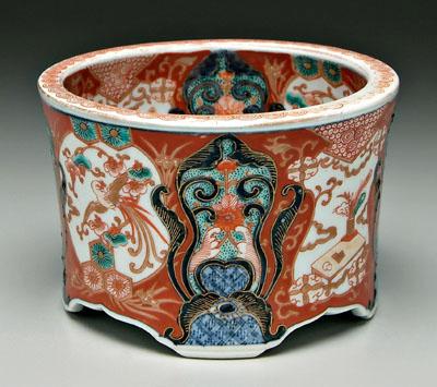 Japanese Imari cachepot, interior