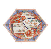JAPANESE IMARI DECORATED HEXAG