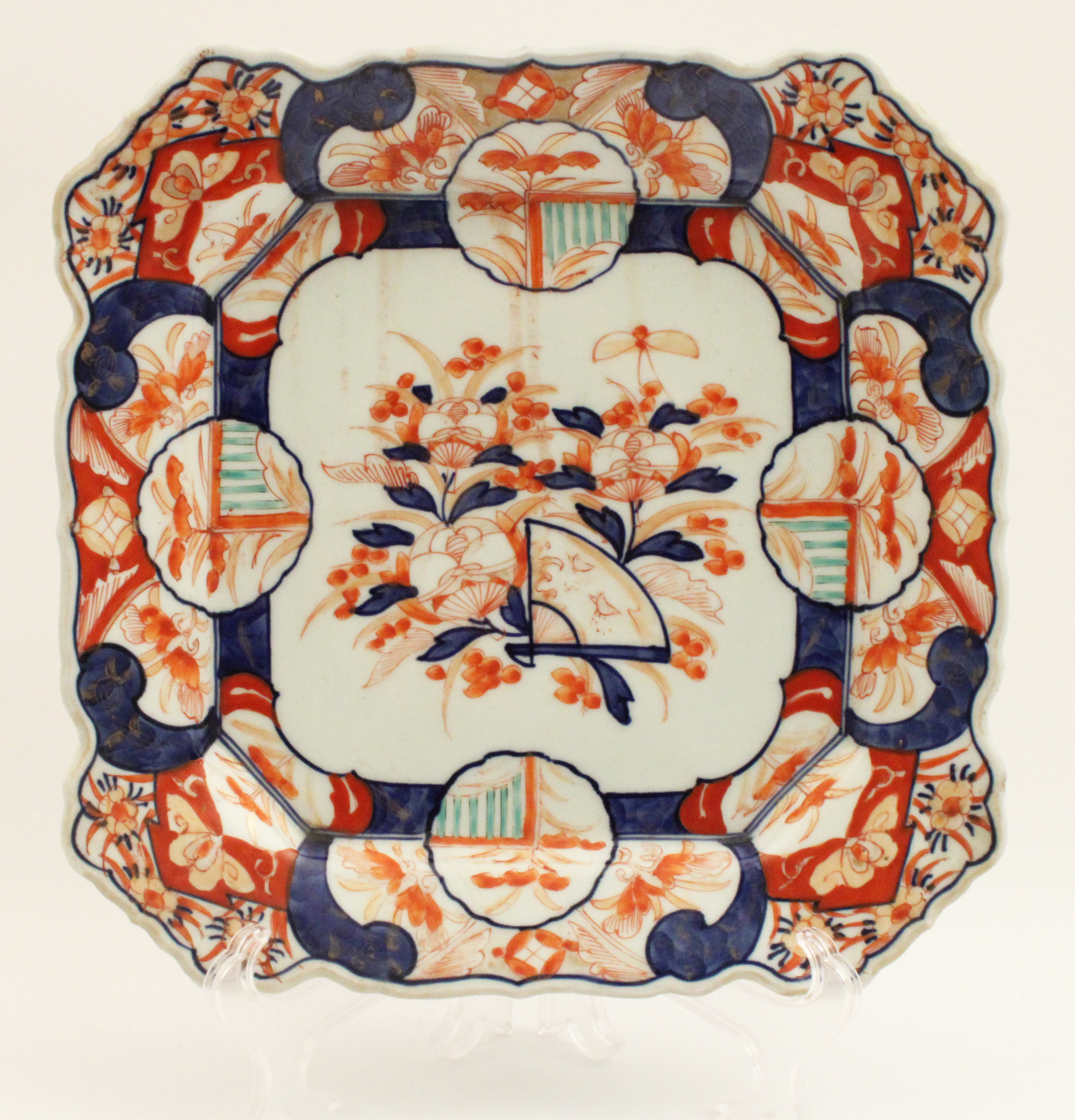 JAPANESE IMARI OCTAGON FORMED 11"