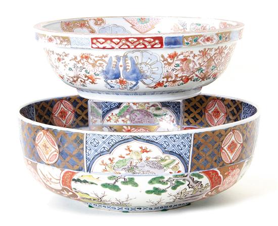 Japanese Imari porcelain bowls late