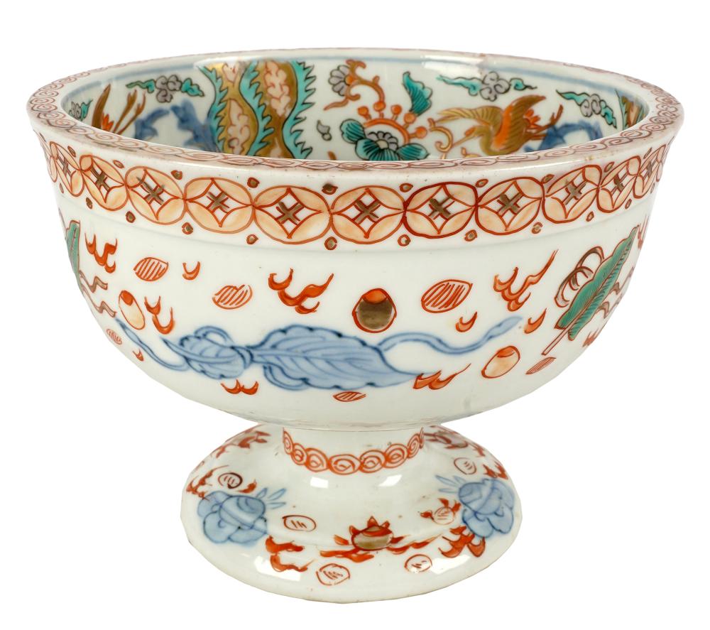 JAPANESE IMARI PORCELAIN FOOTED