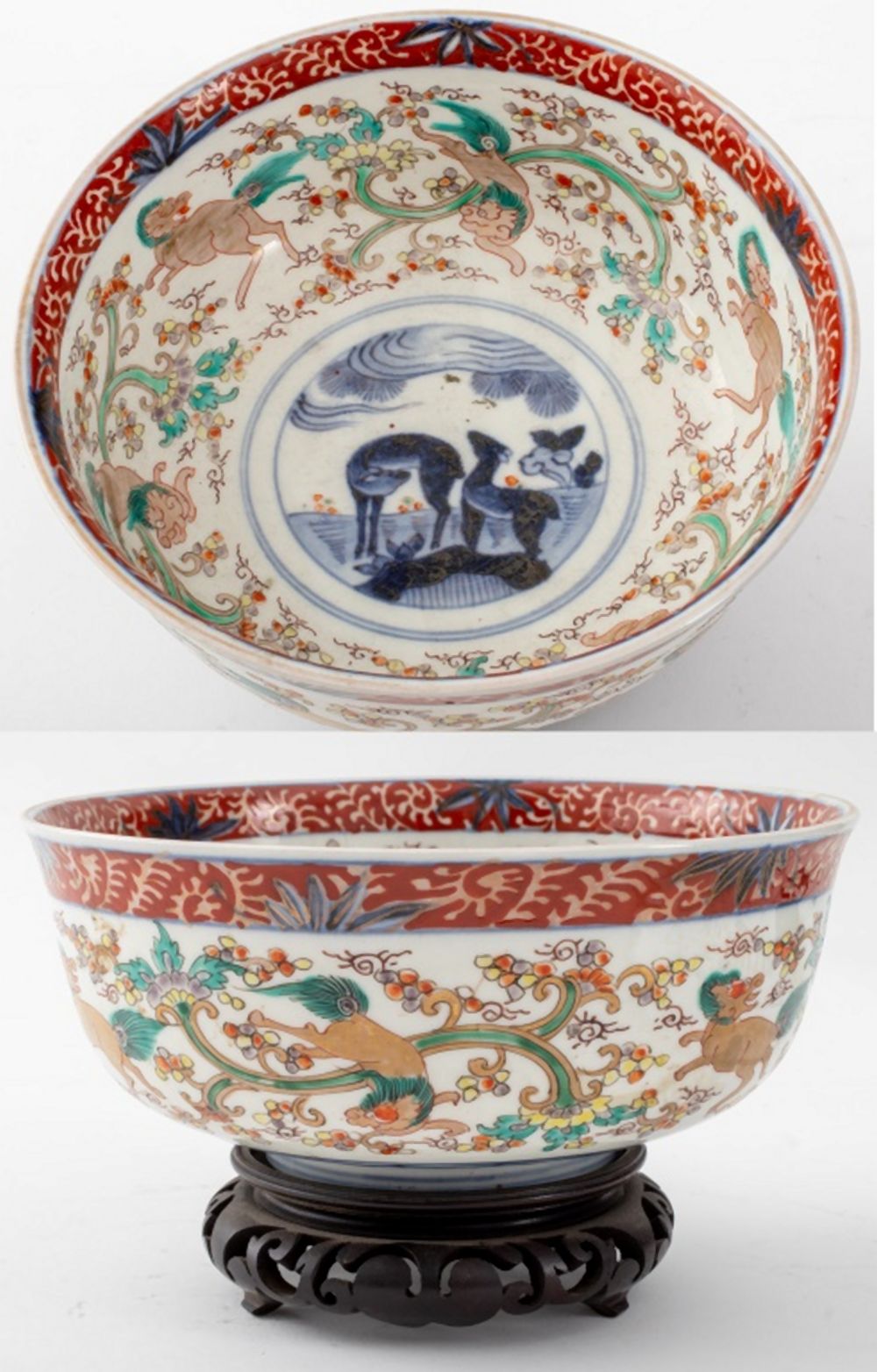 JAPANESE IMARI PORCELAIN QILIN