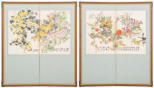 JAPANESE INK PAINTING TWO PANE