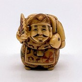 JAPANESE INKED RESIN NETSUKE F