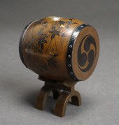 JAPANESE INLAID BRONZE SAKE KE