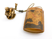 JAPANESE INRO CONTAINER AND NE