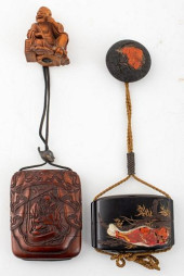 JAPANESE INRO WITH SILVER OJIM