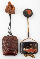 JAPANESE INRO WITH SILVER OJIM