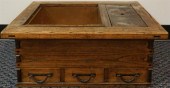 JAPANESE IRON MOUNTED ELMWOOD