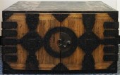 JAPANESE IRON MOUNTED KIRIWOOD