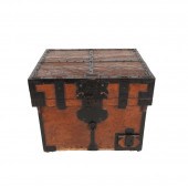 JAPANESE IRON-MOUNTED TRUNKwit