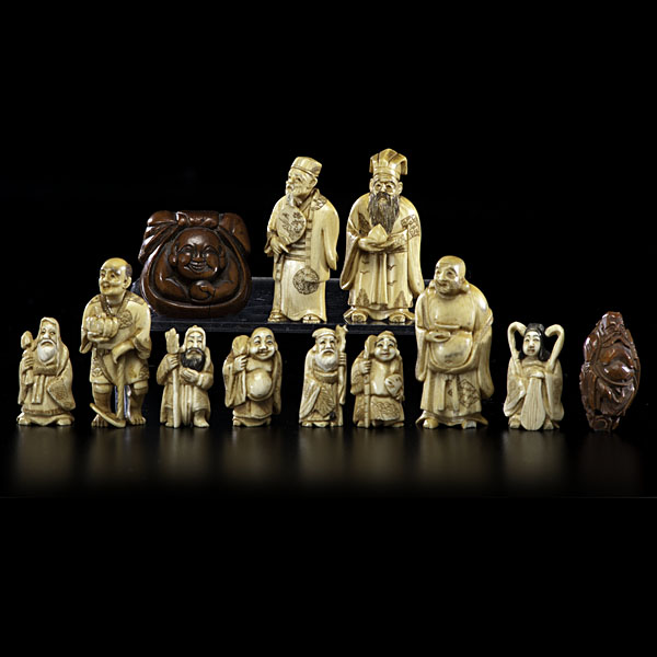 Japanese Ivory Figures Plus