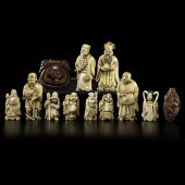 Japanese Ivory Figures Plus Ja