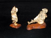 Japanese ivory nesuke of a for