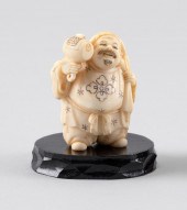 JAPANESE IVORY NETSUKE LATE 19