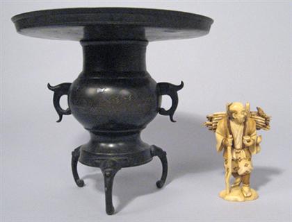 Japanese ivory okimono and mixed